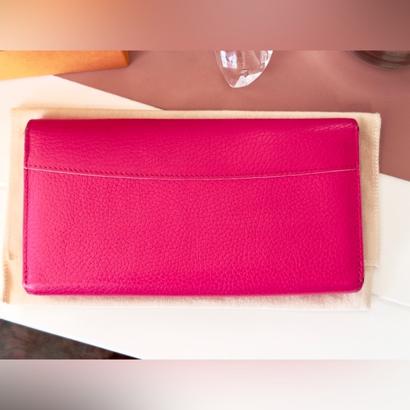 Rare Hot Pink Louis Vuitton Portefeuille Capucines Cuir Taurillon Long Wallet - Picture 4 of 12